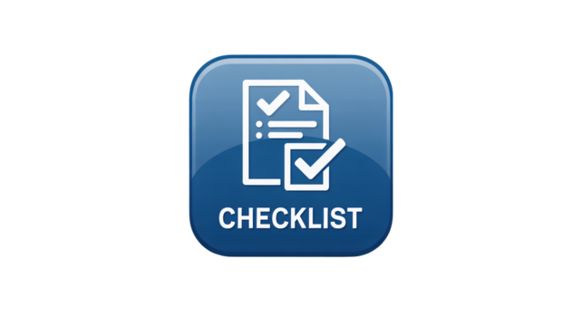 Streamline tasks with this polished checklist app icon design