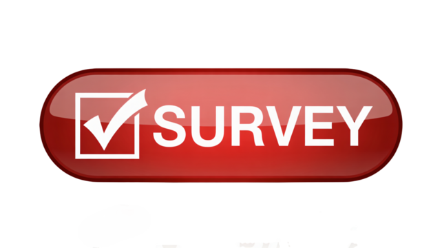 Complete our survey button to provide feedback and improve services