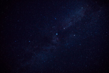 Milky way stars and constellations with a galaxy background.