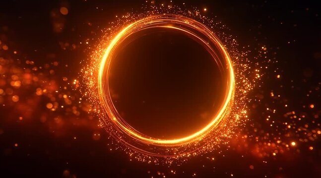 Looping animation. Sun in space