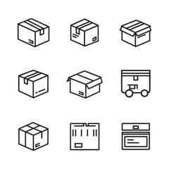 Package Box Line Art Minimalist Design Ideas