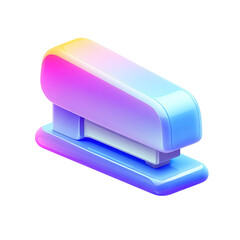 Colorful 3D stapler icon