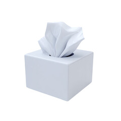 White tissue box with crumpled tissue (1)