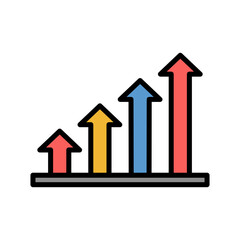 Growth Icon Vector Illustration Color Version