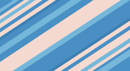 Obraz premium Abstract diagonal stripes in shades of blue and pink, creating a modern geometric pattern.
