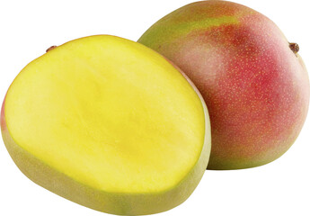 Mango Slice Isolated On Transparent Background