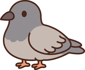 귀여운 비둘기의 일러스트