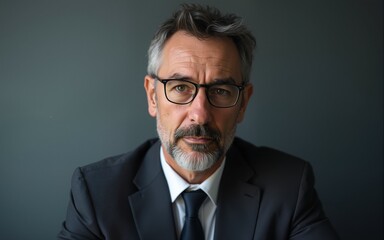 Serious and puzzled mature businessman. High quality