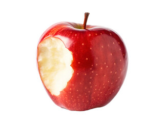 red apple isolated on white background
Red apple around full side bites isolated on, transparent background
