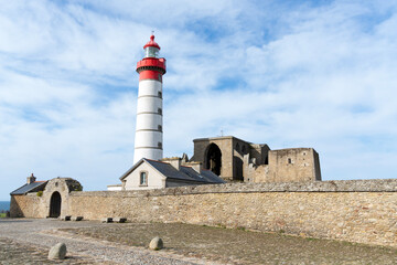 Saint Mathieu Lighthouse, Pointe Saint-Mathieu, Finistere, Brittany, France