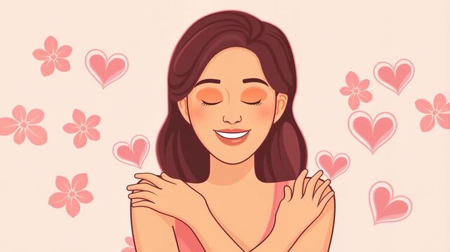 Emotional SelfLove, expressed through beautiful Floral and Heart Motivations and themes
