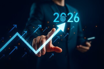 hand pushing a touch screen interface