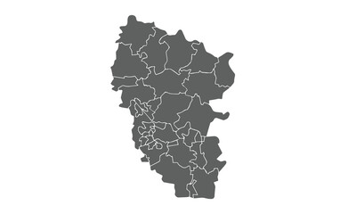 Ukraine Map.Luhansk Oblast map.isolated on white background for website layouts,background,education, precise,customizable,Travel worldwide,map silhouette backdrop,earth geography, political,reports.
