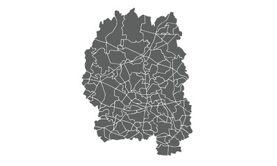 Ukraine Map.Zhytomyr Oblast map.isolated on white background for website layouts,background,education, precise,customizable,Travel worldwide,map silhouette backdrop,earth geography, political,reports.