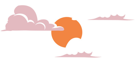 Cloud and sky background vector illustration design
