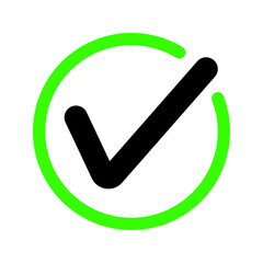 Black and green Checkmark Icon, Transparent PNG, Correct Mark, Success & Approval Symbol © Abdullah
