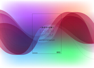 Flat vector. Minimal geometric background. Dynamic shapes composition. Eps10 vector.