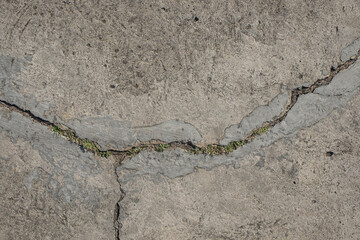 Cracked concrete road surface texture background. For graphic design, 3D rendering and banner background