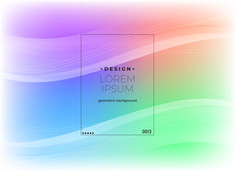 Flat vector. Minimal geometric background. Dynamic shapes composition. Eps10 vector.