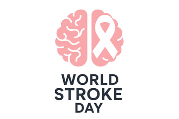 World Stroke Day Flat Vector Illustration with Health Icons