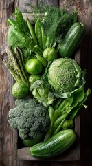 fresh vegetables on the table