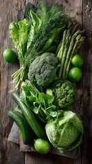 fresh vegetables on the table