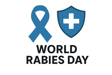 Fototapeta premium World Rabies Day Flat Vector Illustration with Awareness Icons