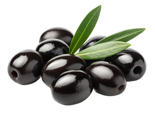 black olives on a, transparent background