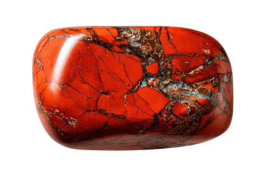 Red Jasper tumbled rock, stone, gem, specimen PNG 
