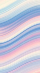 Fototapeta premium A serene and calming abstract design with flowing, pastel hues of blue, pink, and cream.