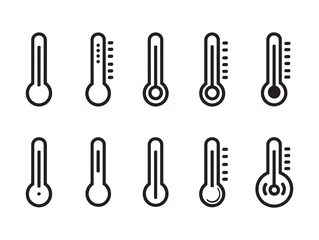 Thermometer Rising Line Art Desert Heat Rising