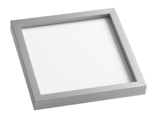 Simple aluminum frame with a matte finish and minimalist style