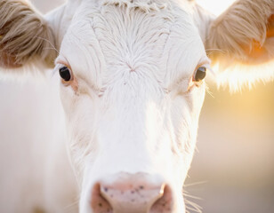 Cow portrait, close-up