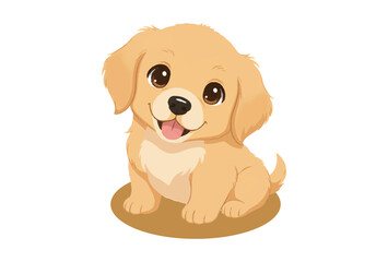 Cartoon drawing of cockapoo puppy