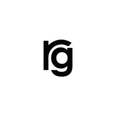 RG Logo Design Symbols Modern