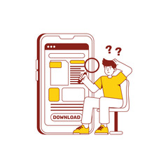 Search Online Document Illustration