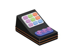 equalizer icon 3d illustration render