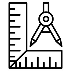 Geometry line icon