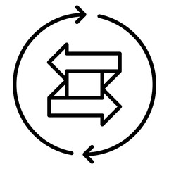 Equivalent line icon