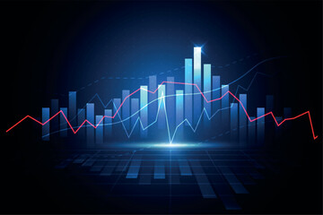 Finance Stock Market Upscale. 