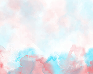 Abstract colorful watercolor for background. Digital art painting. Design for your date, postcard, banner, wedding invitation card