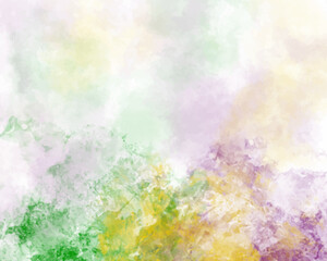 Abstract colorful watercolor for background. Digital art painting. Design for your date, postcard, banner, wedding invitation card