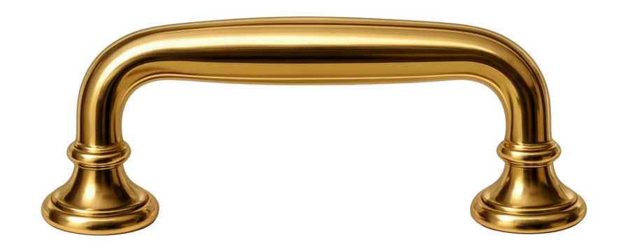 Gold metallic drawer handle