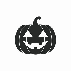 Halloween Pumpkin Jack O Lantern Silhouette carved