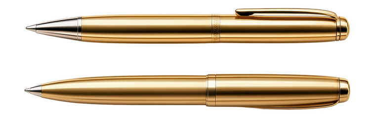Gold metallic pen set