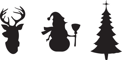 vector illustration of a woman in a black dress