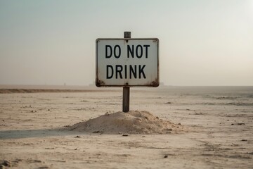 Do Not Drink - Symbol of Scarcity