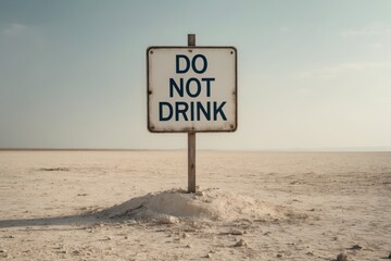Do Not Drink - Symbol of Scarcity
