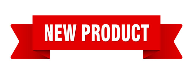 new product ribbon isolated on transparent background. new product ribbon