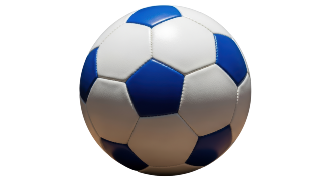 Isolated soccer ball, sports equipment for football game match training, recreation activity